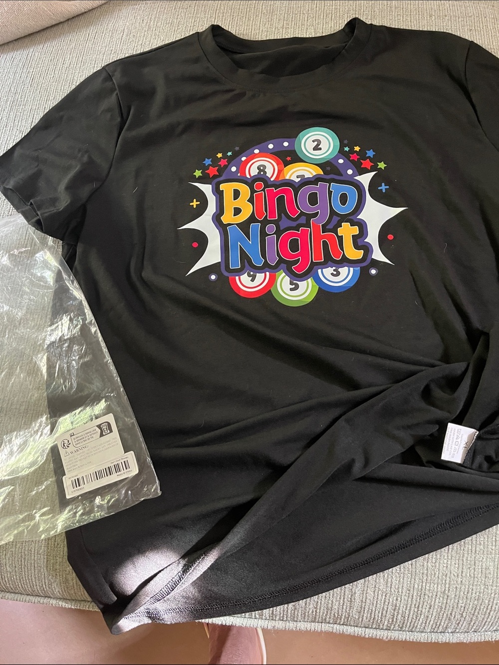 Bingo Night Graphic Tee - Black
